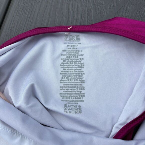 Victoria’s Secret PINK Wild Orchid Mesh Halter One Piece Bikini - Picture 7 of 7